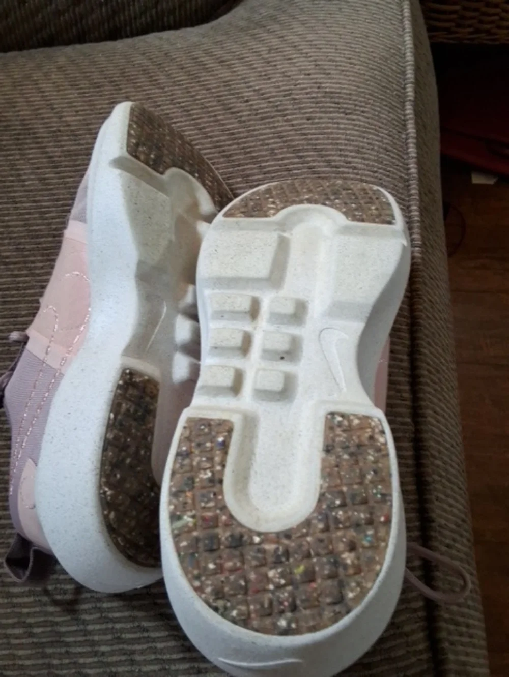 Nike Crater Impact Girls Big Kids Sneakers 5Y Pink Gray DB3551-200 Athletic Shoe